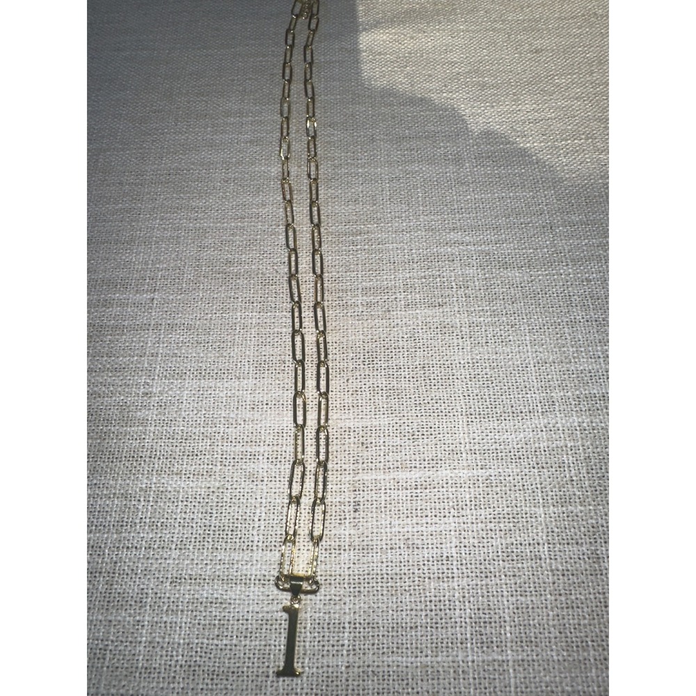 Gold Number 1 Paperclip Chain Necklace ✨ Varsity Sport Lucky Number Pendant